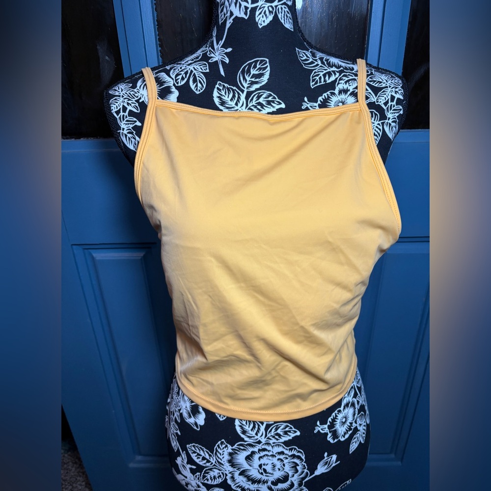 Kortni Jeane tangerine orange swimsuit top - size large